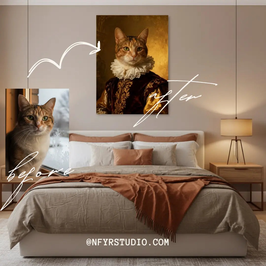 Haustiergemälde auf Leinwand & Poster - Personalisiert mit deinem Foto