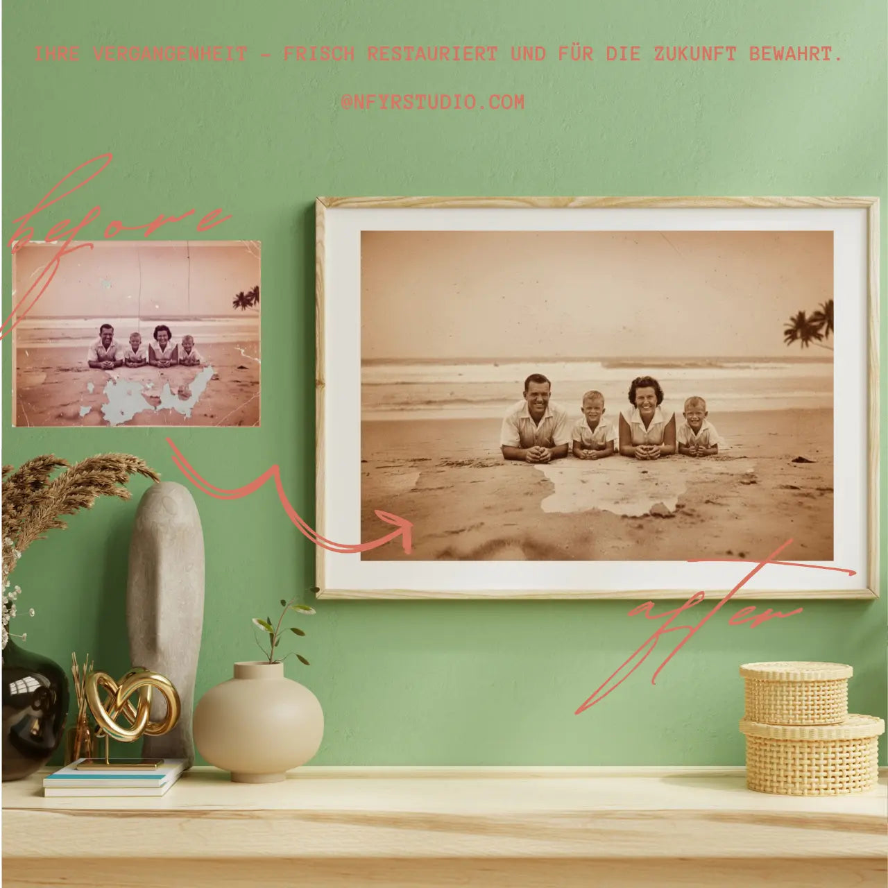 Abgefotografiertes altes Foto wird in höchster Qualität restauriert – perfektes digitales Ergebnis direkt per E-Mail zugeschickt